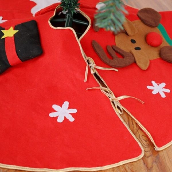 Plush Christmas Tree Carpet Family New Year Decoration - Image 4