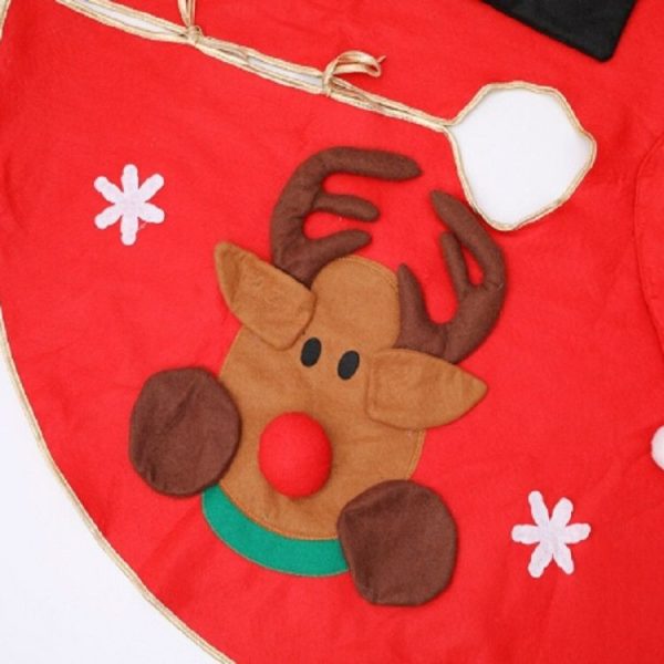 Plush Christmas Tree Carpet Family New Year Decoration - Image 5