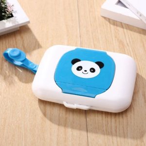 Baby Outside Portable Oral Wipe Wipes Box Case (Blue)