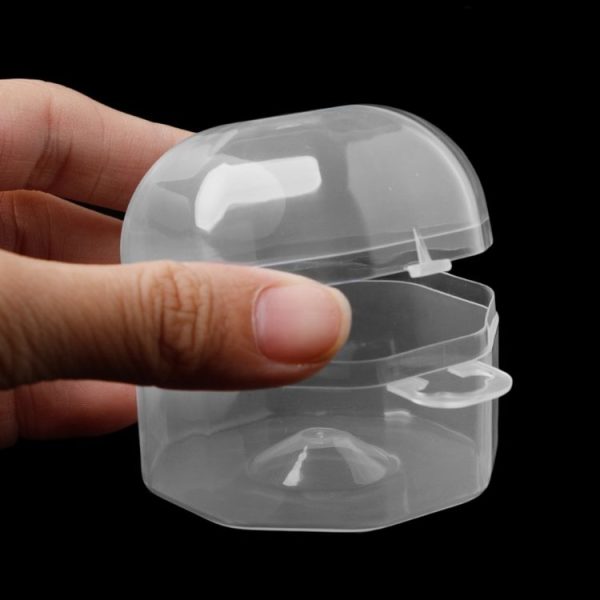 3 PCS Portable Baby Pacifiers Protective Cover Storage Box Transparent PP Baby Wide Mouth Pacifier Plastic Box (Transparent (Wide Nipple Universal)) - Image 2