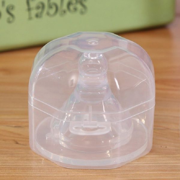 3 PCS Portable Baby Pacifiers Protective Cover Storage Box Transparent PP Baby Wide Mouth Pacifier Plastic Box (Transparent (Wide Nipple Universal)) - Image 6