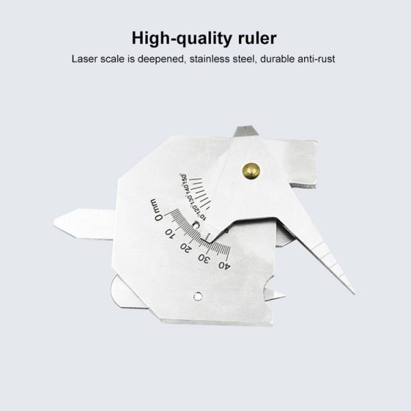 HJC40B Stainless Steel Welding Inspection Gauge Measuring Ruler - Image 6