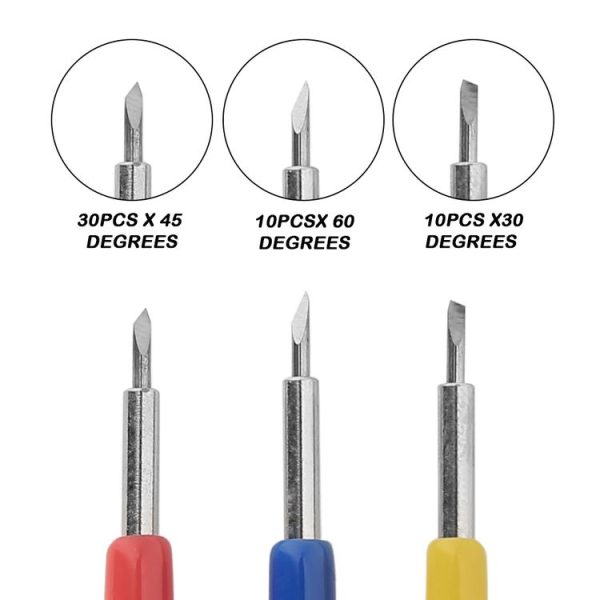 50 PCS 30 / 45 / 60 Degrees Sharp and Durable Carving Tools - Image 8