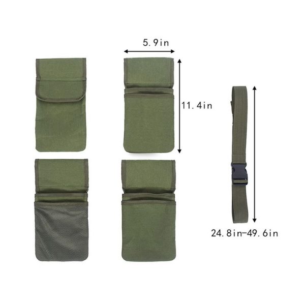 Garden Canvas Tool Belt Waist Bag, Length: 125cm (Green) - Image 3