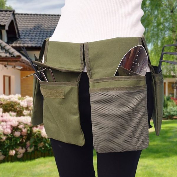 Garden Canvas Tool Belt Waist Bag, Length: 125cm (Green) - Image 6