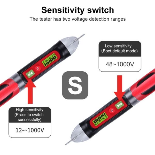 BENETECH GT3122 Non-contact Tester Pen Meter Digital AC / DC Voltage Detectors - Image 4