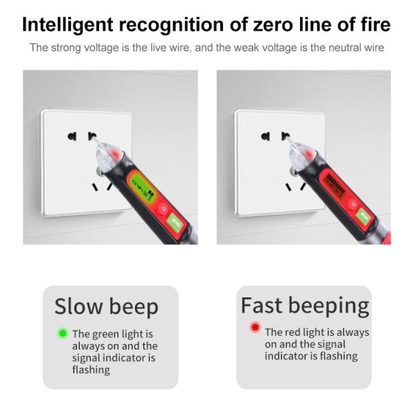 BENETECH GT3122 Non-contact Tester Pen Meter Digital AC / DC Voltage Detectors - Image 7