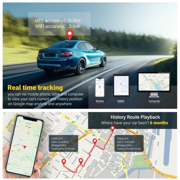 TK808 10000mAh GPS Intelligent Waterproof Multifunctional Vehicle Tracking Tracker (Black) - Image 7