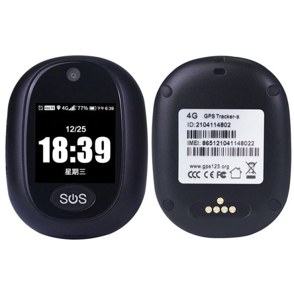 REACHFAR RF-V45-B Mini Touch Screen GPS Smart Tracker Pendant, Support SOS / Camera / Health Management / Video Calling / 4G LTE, For North America / South America (Black) - Image 2