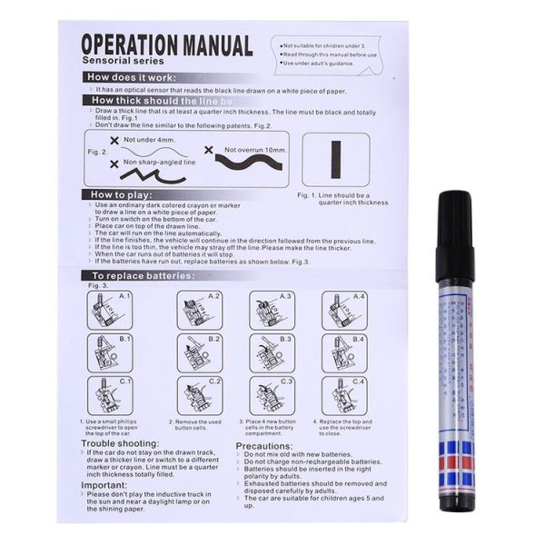 777-002 Creative Fangle Inductive Pen Writing Following Engineering Truck, Random Style Delivery - Image 6