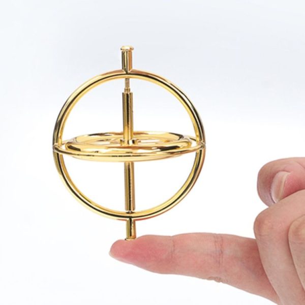 Decompression Toy Zinc Alloy Fingertip Gyroscope with Magnetic Base (Colour) - Image 4