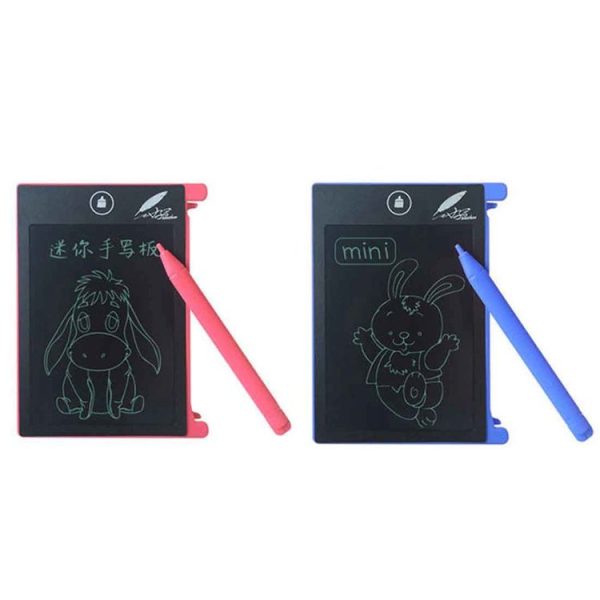 CHUYI 4.4 inch LCD Writing Tablet Portable Electronic Writing Drawing Board Doodle Pads with Stylus for Home School Office (Pink) - Image 6