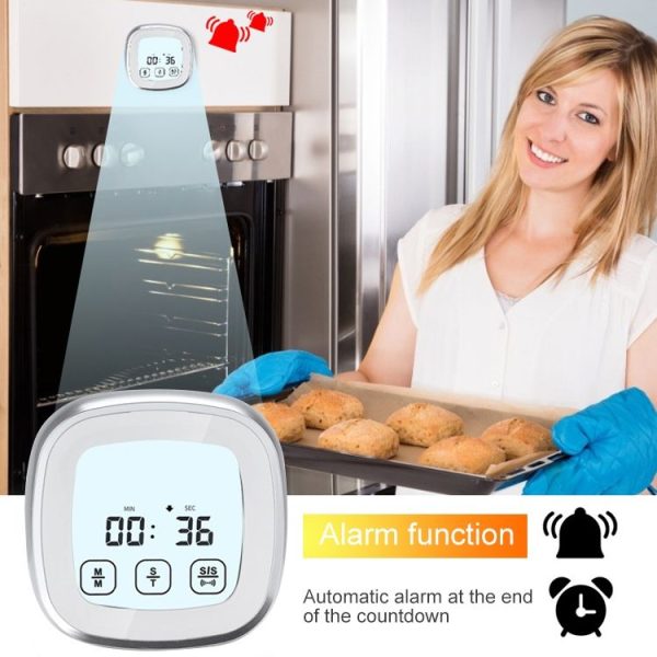 TS-BN53-A Digital Kitchen Food Cooking BBQ Wireless Touch Screen Thermometer with Timer & Alarm - Image 5