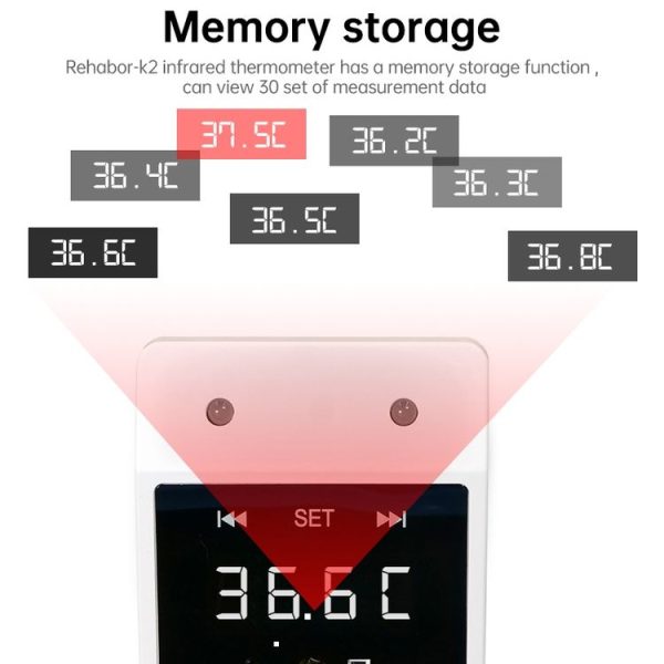 K2 Handsfree Non-contact Quickly Test Forehead Body Infrared Thermometer - Image 13
