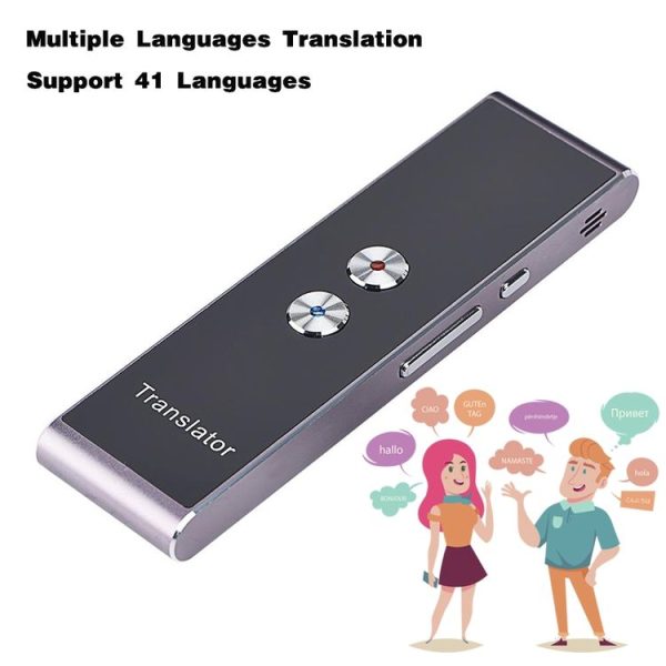 T8+ Portable Smart Voice Translator Smart Business Travel Real Time AI Translator Translation Machine 40 Languages Translator (Black) - Image 6