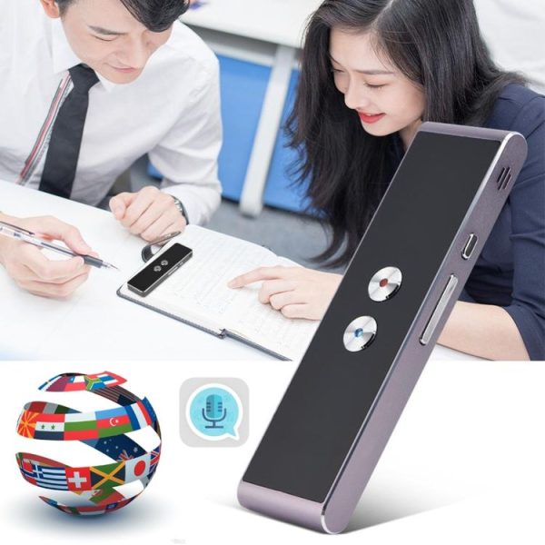 T8+ Portable Smart Voice Translator Smart Business Travel Real Time AI Translator Translation Machine 40 Languages Translator (Black) - Image 9