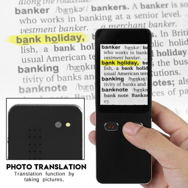 T9+ Portable WIFI Smart Voice Translator Smart Business Travel Real Time AI Translator Translation Machine 27 Languages Translator (Black) - Image 7