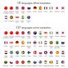 T10 Portable WIFI Smart Voice Translator Smart Business Travel Real Time AI Translator Translation Machine (Black) - Image 4