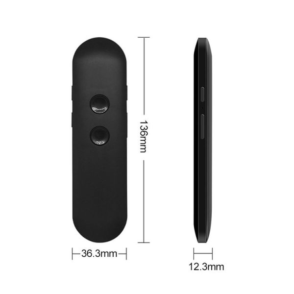 T4 Portable AI Smart Voice Translator Business Travel Real Time Translation Machine Support 42 Languages (Black) - Image 3