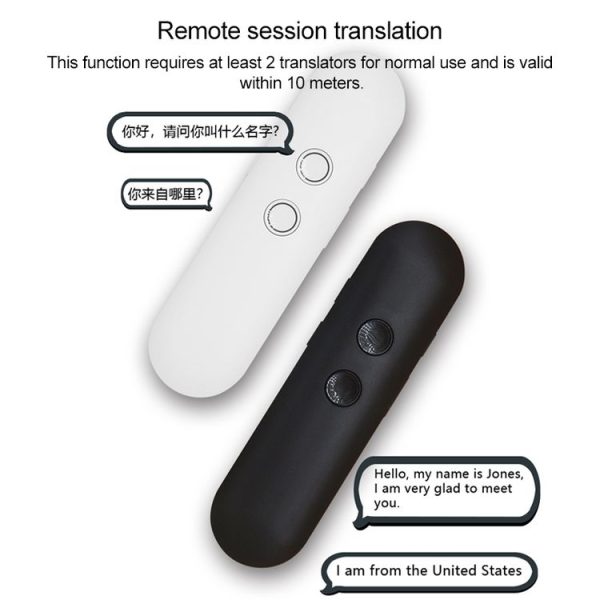 T4 Portable AI Smart Voice Translator Business Travel Real Time Translation Machine Support 42 Languages (Black) - Image 6