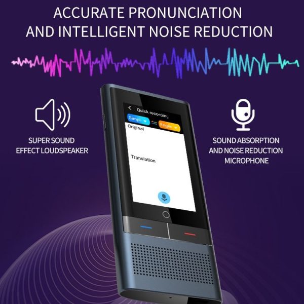 Z6 4G Version 3.1 inch Screen Smart Voice Translator for Business Travel 1GB+16GB Support 138 Languages Inter-Translation (Black) - Image 10