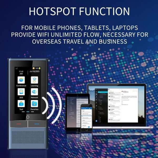 Z6 4G Version 3.1 inch Screen Smart Voice Translator for Business Travel 1GB+16GB Support 138 Languages Inter-Translation (Black) - Image 11