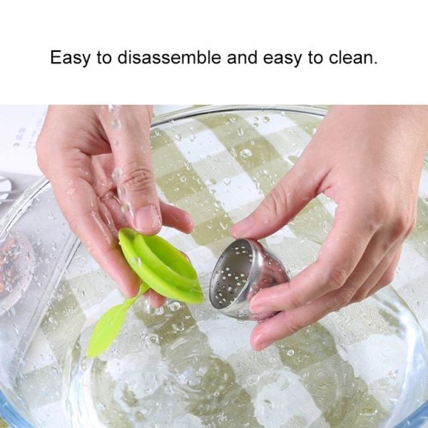 Stainless Steel Silicone Hanging Tea Bag Tea Strainers (Purple) - Image 5