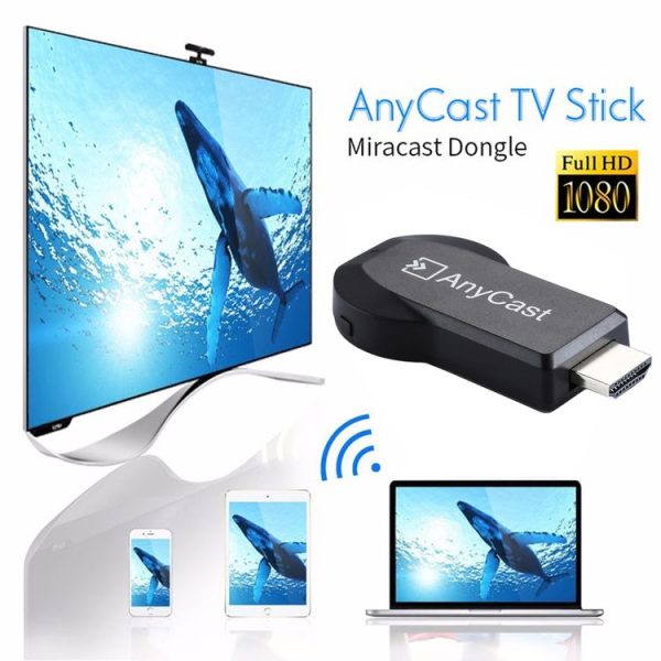 M2 Plus Wireless WiFi Display Dongle Receiver Airplay Miracast DLNA 1080P HDMI TV Stick for iPhone, Samsung, and other Android Smartphones (Black) - Image 7