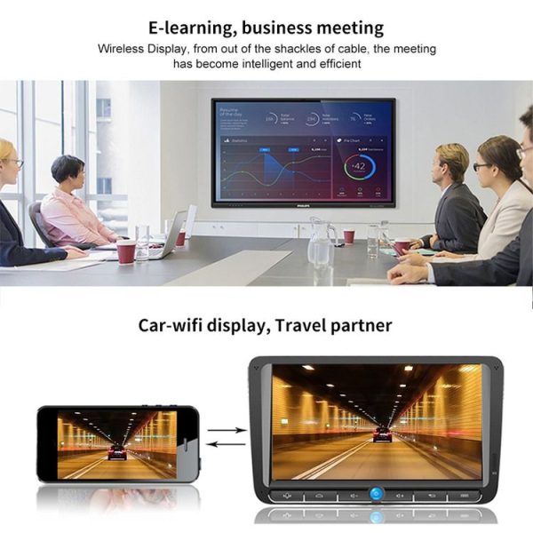 M2 Plus Wireless WiFi Display Dongle Receiver Airplay Miracast DLNA 1080P HDMI TV Stick for iPhone, Samsung, and other Android Smartphones (Black) - Image 8