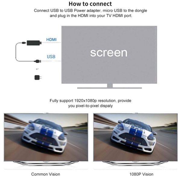 M4 Plus Wireless WiFi Display Dongle Receiver Airplay Miracast DLNA 1080P HDMI TV Stick for iPhone, Samsung, and other Android Smartphones - Image 11