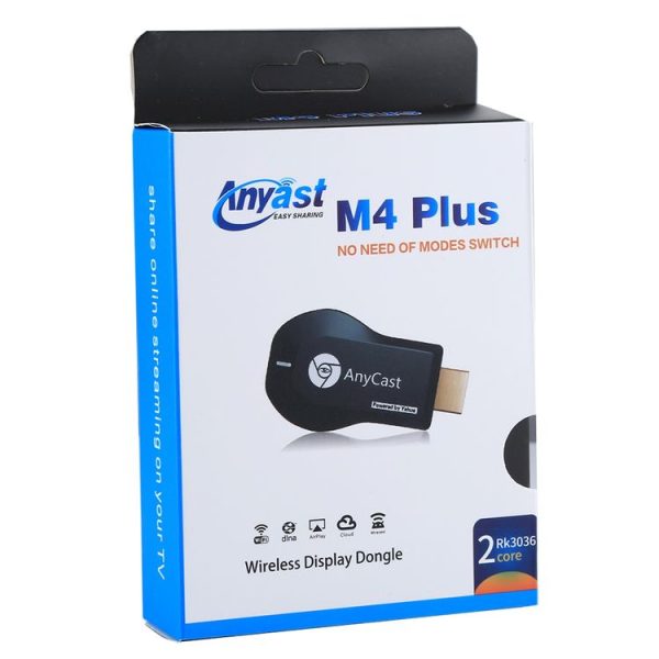 M4 Plus Wireless WiFi Display Dongle Receiver Airplay Miracast DLNA 1080P HDMI TV Stick for iPhone, Samsung, and other Android Smartphones - Image 6