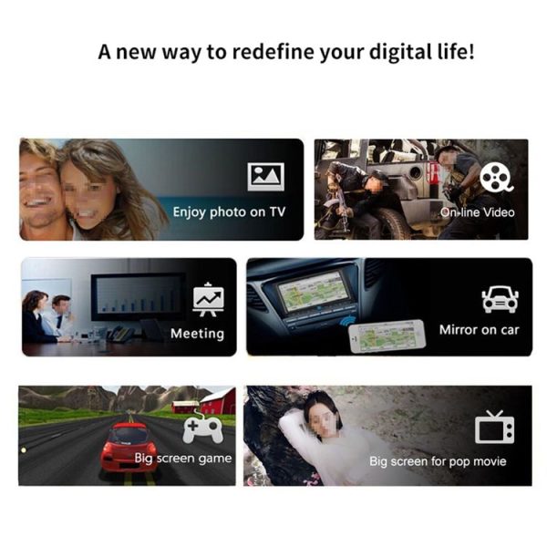 M9 Plus Wireless WiFi Display Dongle Receiver Airplay Miracast DLNA 1080P HDMI TV Stick - Image 9