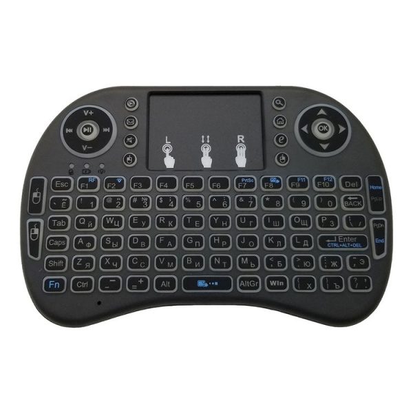 Support Language: Russian i8 Air Mouse Wireless Backlight Keyboard with Touchpad for Android TV Box & Smart TV & PC Tablet & Xbox360 & PS3 & HTPC / IPTV - Image 3