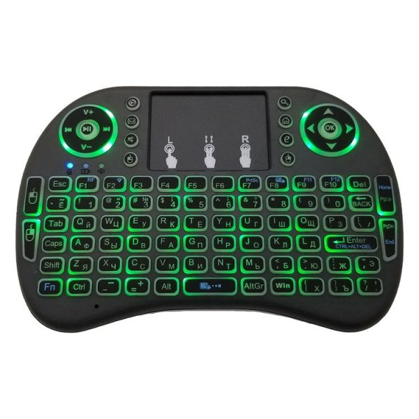 Support Language: Russian i8 Air Mouse Wireless Backlight Keyboard with Touchpad for Android TV Box & Smart TV & PC Tablet & Xbox360 & PS3 & HTPC / IPTV - Image 5