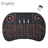 Support Language: English i8 Air Mouse Wireless Backlight Keyboard with Touchpad for Android TV Box & Smart TV & PC Tablet & Xbox360 & PS3 & HTPC / IPTV