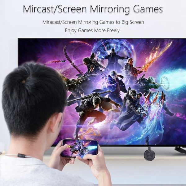 WeCast E19D Dual-band WiFi Wireless Display Dongle Receiver Airplay Miracast DLNA 1080P HD TV Stick, RK3036 Dual Core Cortex A7 (Black) - Image 12