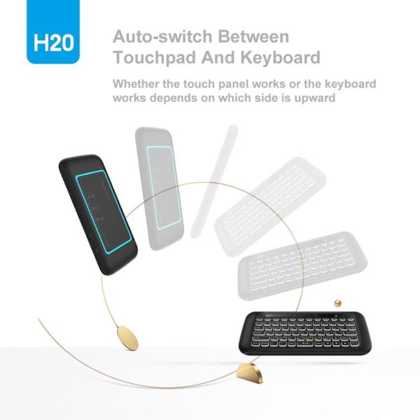 H20 2.4GHz Mini Smart Wireless Multi-Touch Touch Keyboard - Image 4