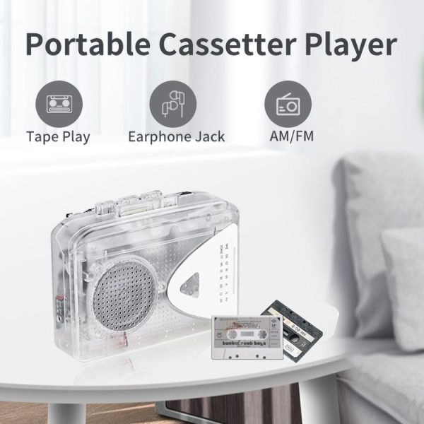 Portable Cassette Player Tape Player AM / FM Radio Receiver - Image 3