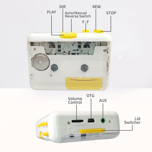 YY700 OTG Cassette Player Tape To MP3 Converter - Image 2