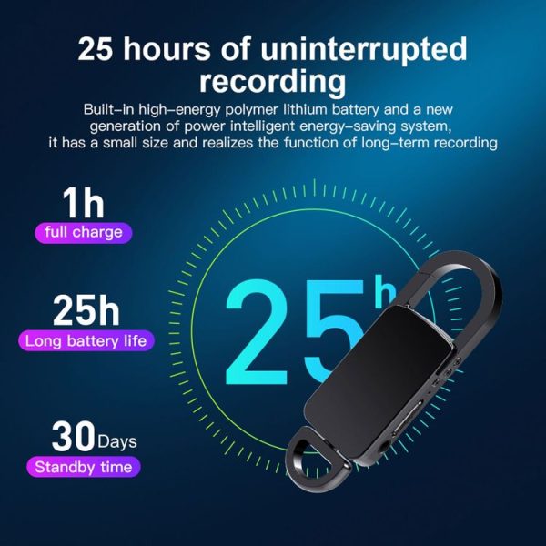 S20 16GB Keychain HD Noise Reduction Portable Recording Pen - Image 9