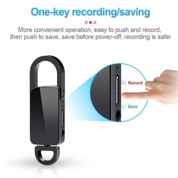 S20 64GB Keychain HD Noise Reduction Portable Recording Pen - Image 7