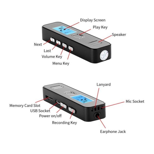 SK007 Portable Audio Digital HD Sound Lossless Voice Recorder - Image 5
