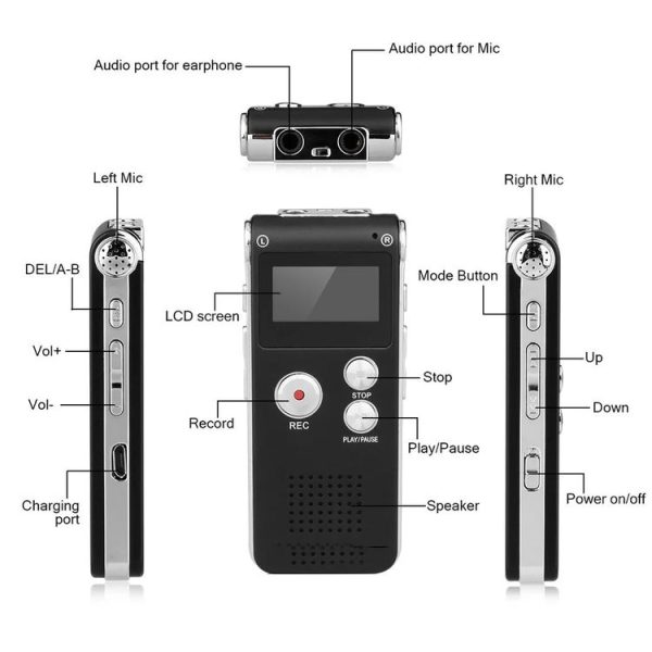 SK012 8GB Smart Noise Reduction HD Voice Recording Pen - Image 3