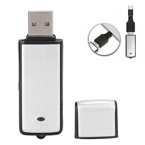SK858 32GB Rechargeable Portable U-Disk Meeting Voice Recorder (Black) - Image 2