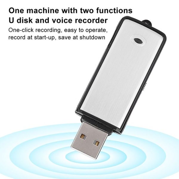 SK858 32GB Rechargeable Portable U-Disk Meeting Voice Recorder (Black) - Image 6