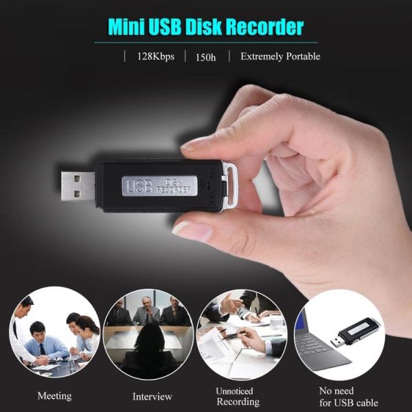 SK868 32GB Rechargeable Portable U-Disk Voice Recorder - Image 7