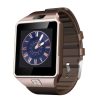 DZ09 1.56 inch Screen Bluetooth 3.0 Android 4.1 OS Above Smart Watch Phone with Bluetooth Call & Call Reminder & Sleep Monitor & Pedometer & Sedentary Reminder & Calendar & SMS & Audio and Video Player & Anti-loss Function (Gold)