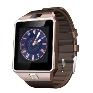 DZ09 1.56 inch Screen Bluetooth 3.0 Android 4.1 OS Above Smart Watch Phone with Bluetooth Call & Call Reminder & Sleep Monitor & Pedometer & Sedentary Reminder & Calendar & SMS & Audio and Video Player & Anti-loss Function (Gold)