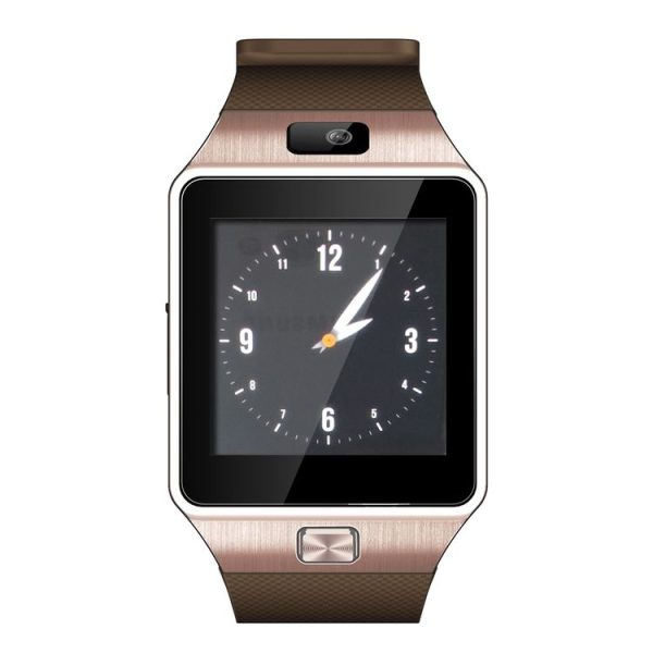 DZ09 1.56 inch Screen Bluetooth 3.0 Android 4.1 OS Above Smart Watch Phone with Bluetooth Call & Call Reminder & Sleep Monitor & Pedometer & Sedentary Reminder & Calendar & SMS & Audio and Video Player & Anti-loss Function (Gold) - Image 2