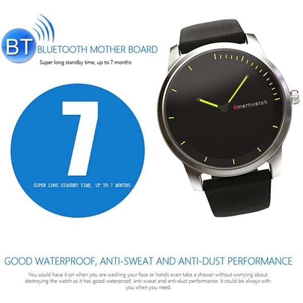 N20 3ATM Waterproof Bluetooth 4.0 Outdoor Sports Smart Watch with Call Reminder & Sleep Monitor & Sedentary Reminder & Anti-loss Function for Android 4.3 or above / IOS 7.0 or above Devices (Black) - Image 11